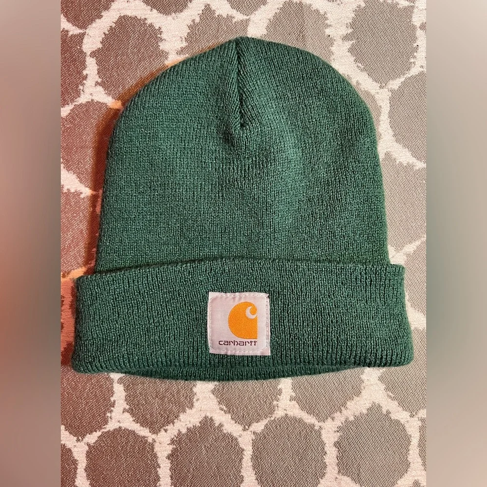 Carhartt Beanie Unisex Green Knit Beanie OS Outdoor streetwear workwear